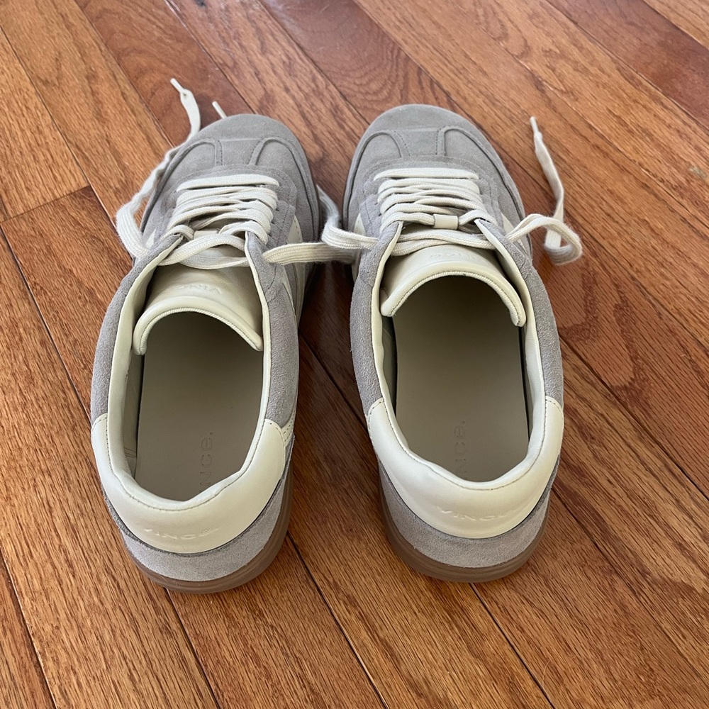 Women’s Gray Suede Sneakers - Picture 4 of 8